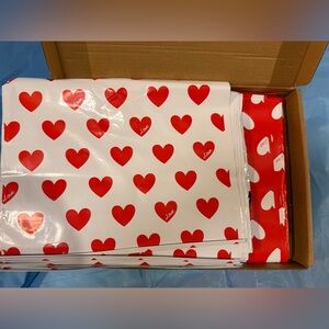 Valentines Heart Print Self Adhesive Poly Mailers 10x13 100 pieces Brand New